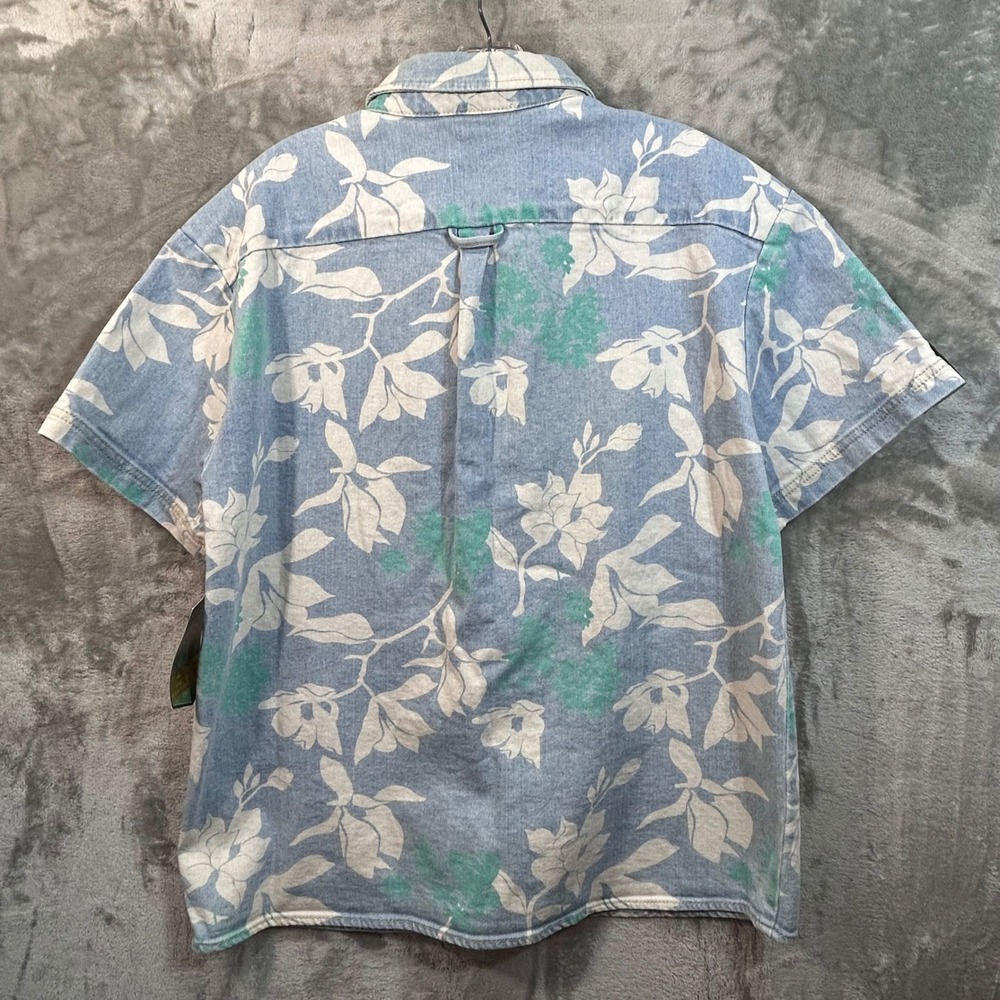 NWT Disney Color Me Courtney‎ Princess Tiana S Button Down Hawaiian Denim Shirt - Picture 6 of 13